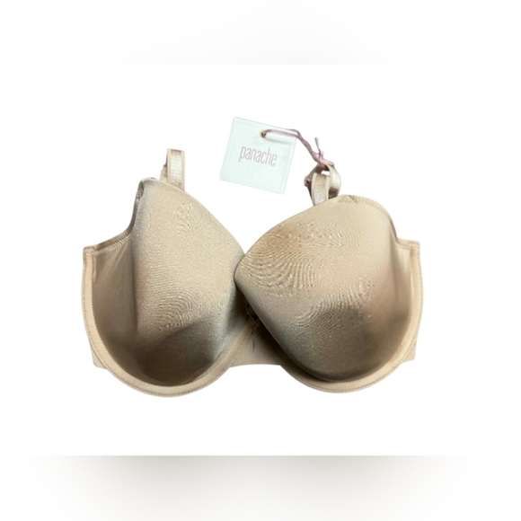 Panache NWT Porcelain Elan Plunge Bra Nude Size 32FF - Picture 1 of 6